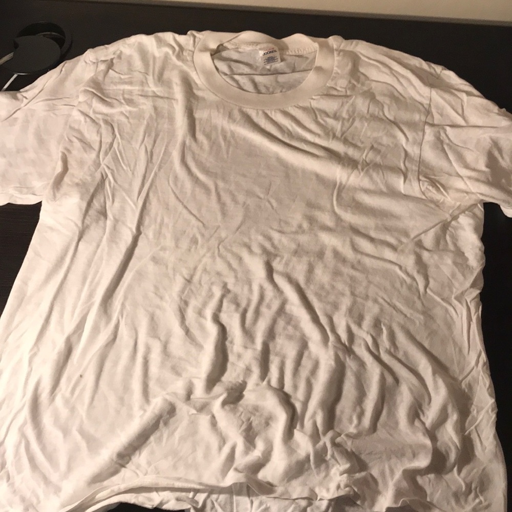 Girls Large White T-Shirt